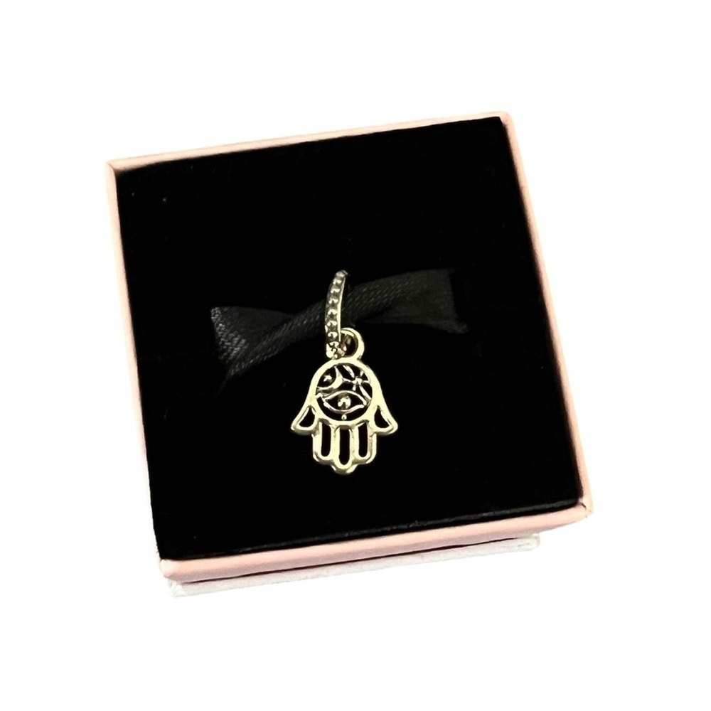 Pandora Silver Hamsa Hand Charm Necklace